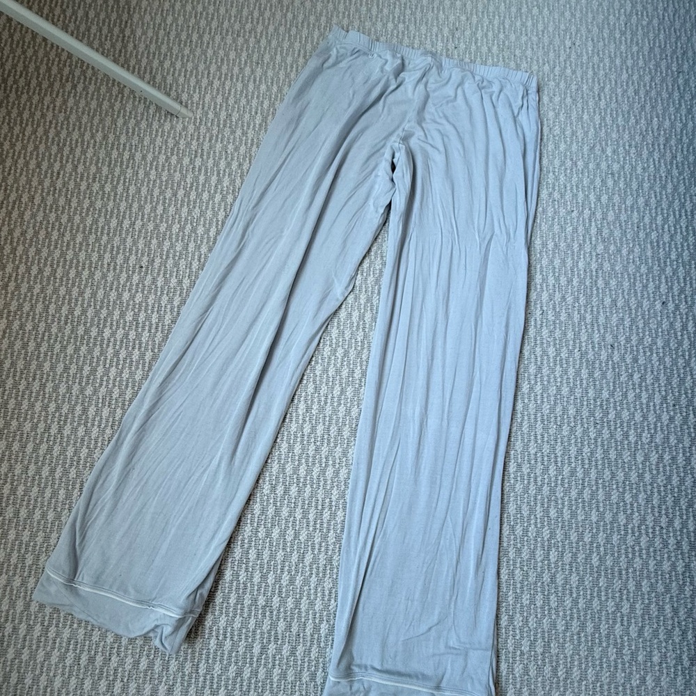 Eberjey Gisele Ice Blue/Ivory Pajama Set - Picture 4 of 6